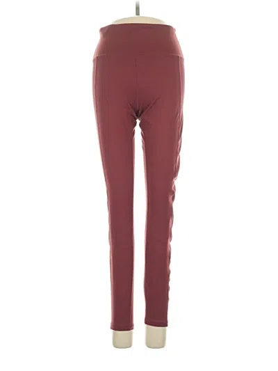 Pre-owned Balance Collection Active Pants In Burgundy