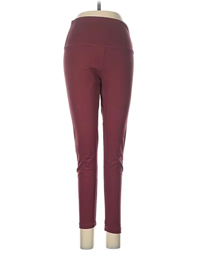 Pre-owned Balance Collection Active Pants In Burgundy