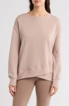 Balance Collection Aria Crossover Pullover In Goat
