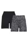 Balance Collection Assorted 2-pack Bike Shorts In Black/black Mini Tex