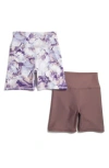 Balance Collection Assorted 2-pack Bike Shorts In Sparrow/ Blue Iris
