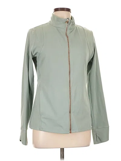 Pre-owned Balance Collection Cardigan Sweater In Green