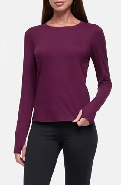 Balance Collection Dana Long Sleeve Top In Purple