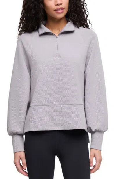 Balance Collection Gina Quarter Zip Pulllover In Animal Print