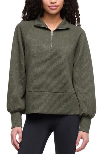 Balance Collection Gina Quarter Zip Pulllover In Green