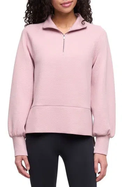 Balance Collection Gina Quarter Zip Pulllover In Pink