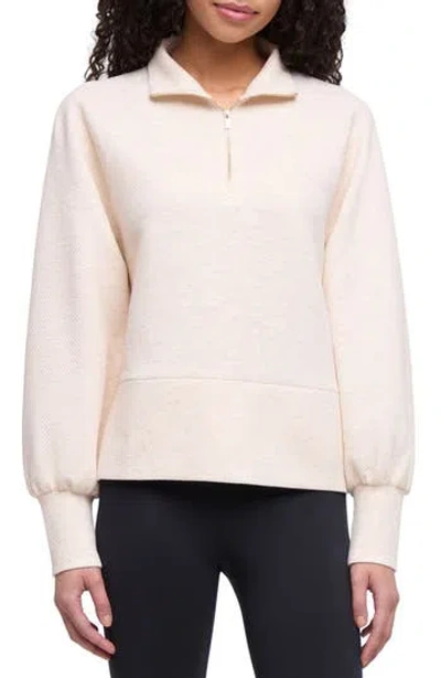 Balance Collection Gina Quarter Zip Pulllover In White