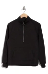 Balance Collection Katie Quarter Zip Sweatshirt In Black