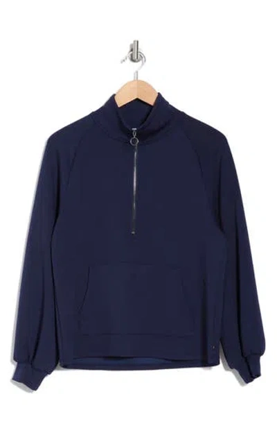 Balance Collection Katie Quarter Zip Sweatshirt In Peacoat
