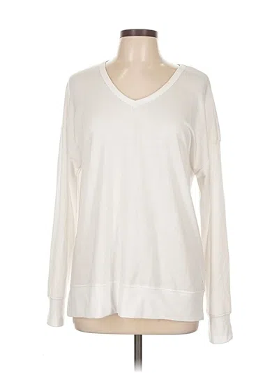 Pre-owned Balance Collection Long Sleeve T-shirt In White