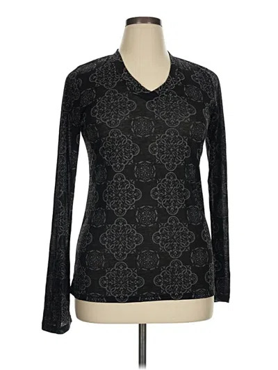 Pre-owned Balance Collection Long Sleeve T-shirt In Black