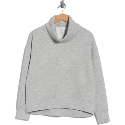 Balance Collection Marci Long Sleeve Turtleneck Top In Gray