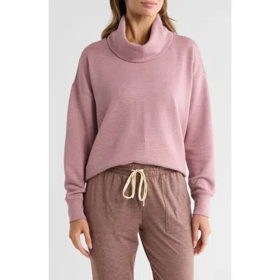 Balance Collection Marci Long Sleeve Turtleneck Top In Pink