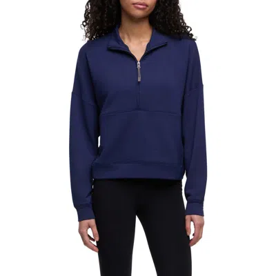 Balance Collection Moxie Half Zip Pullover In Blue