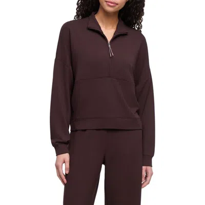 Balance Collection Moxie Half-zip Pullover Sweatshirt In Brown