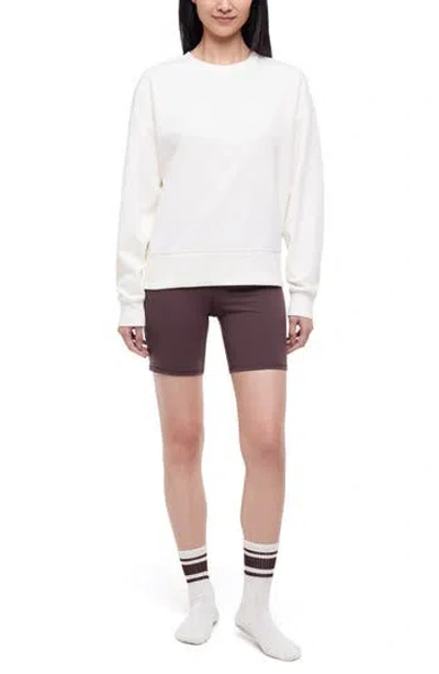 Balance Collection Nadine Sweatshirt, Shorts & Socks Set In Egret/seal Brwn/sug