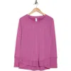 Balance Collection Queeny High-low T-shirt In H. Wild Aster