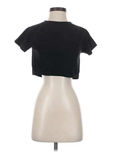 Pre-owned Balance Collection Short Sleeve Turtleneck In Black