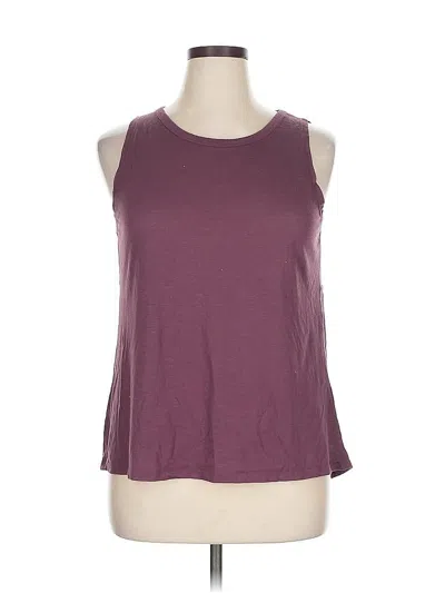 Pre-owned Balance Collection Sleeveless Top Burgundy Halter Neckline Tops