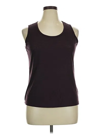 Pre-owned Balance Collection Sleeveless Top Burgundy Scoop Neck Tops