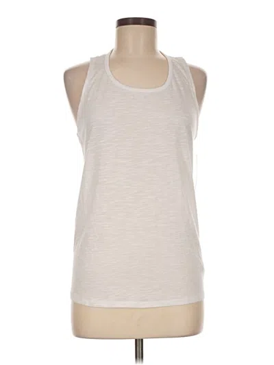 Pre-owned Balance Collection Sleeveless Top Ivory Halter Neckline Tops