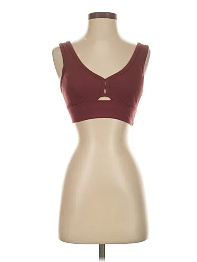 Pre-owned Balance Collection Sports Bra In Burgundy