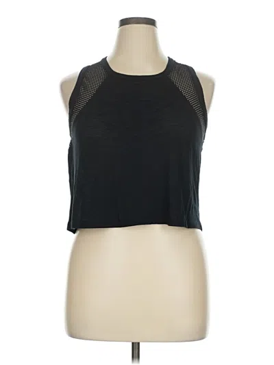 Pre-owned Balance Collection Tank Top Black Halter Neckline Tops