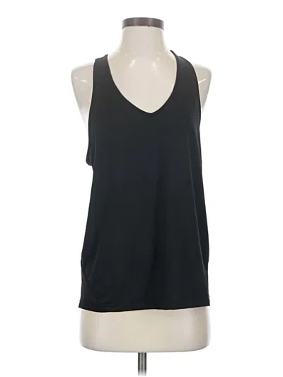 Pre-owned Balance Collection Tank Top Black Halter Neckline Tops