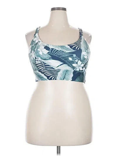 Pre-owned Balance Collection Tank Top Blue Halter Neckline Tops