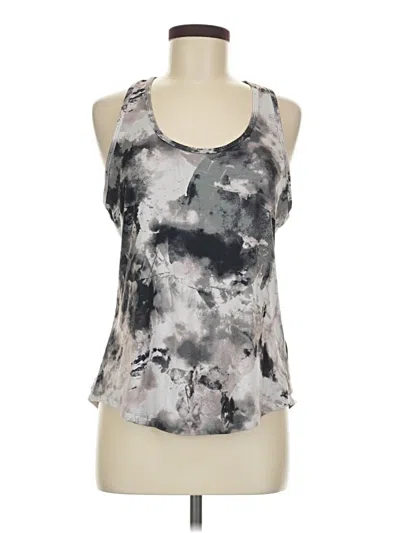Pre-owned Balance Collection Tank Top Gray Halter Neckline Tops