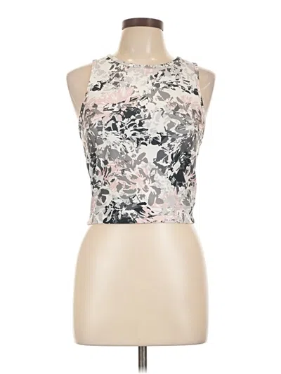 Pre-owned Balance Collection Tank Top Pink Halter Neckline Tops