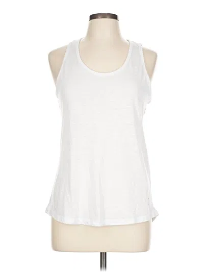 Pre-owned Balance Collection Tank Top White Halter Neckline Tops