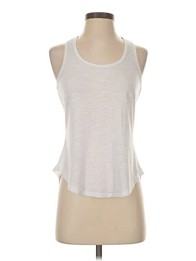 Pre-owned Balance Collection Tank Top White Halter Neckline Tops