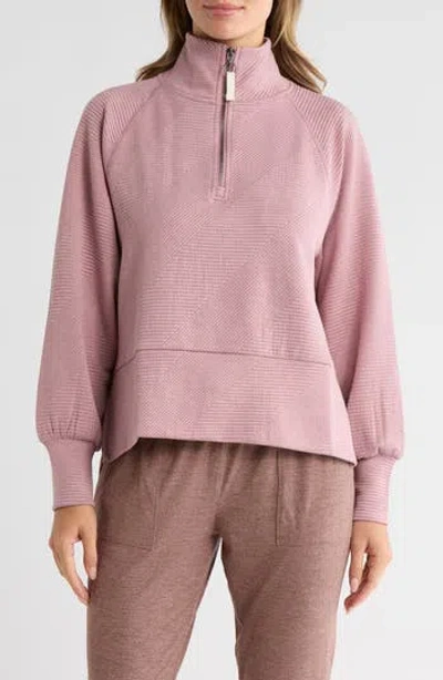 Balance Collection Whitley Quarter Zip Pullover In Pink