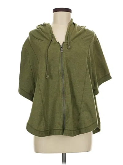 Pre-owned Balance Collection Zip Up Hoodie In Green