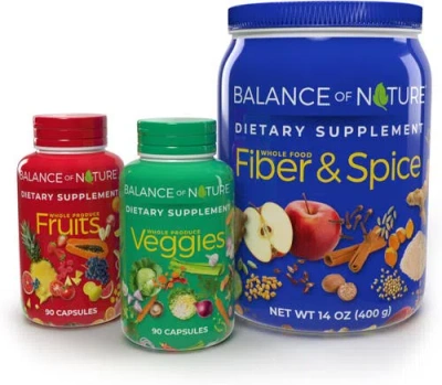 Balance Of Nature Whole Food Fruit Vegetable And Fiber Supplement System