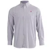 Bald Head Blues Men Islander Button Down Shirt In White Medieval Check