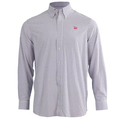Bald Head Blues Men Islander Button Down Shirt In White Medieval Check In Multi