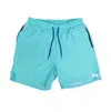 Bald Head Blues Men's Solid Aruba Swim Trunks In Teal In Blue