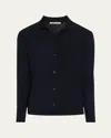 Baldassari Men's Wool Knit Overshirt In Dk Navy