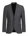 Baldessarini Man Blazer Charcoal Size 40 Virgin Wool In Gray