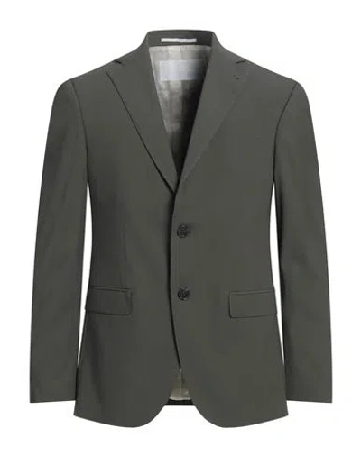 Baldessarini Man Blazer Dark Green Size 38 Wool, Polyamide, Elastane