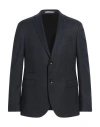 Baldessarini Man Blazer Midnight Blue Size 40 Virgin Wool In Blue