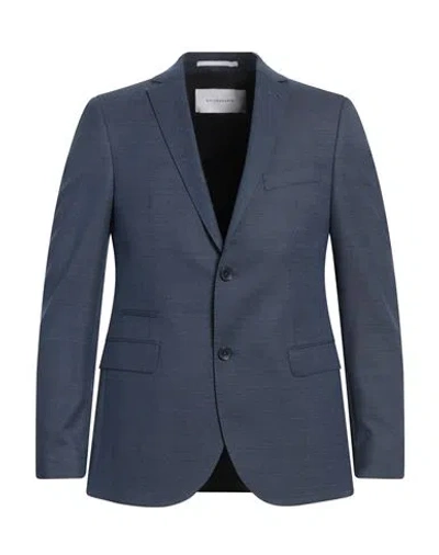 Baldessarini Man Blazer Slate Blue Size 36 Virgin Wool