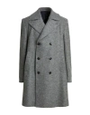 Baldessarini Man Coat Grey Size 38 Wool In Gray