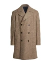 Baldessarini Man Coat Light Brown Size 38 Wool In Brown
