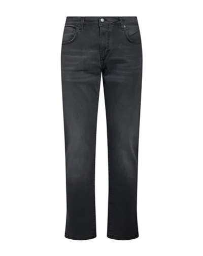 Baldessarini Man Jeans Black Size 36w-32l Cotton, Elastane In Blue