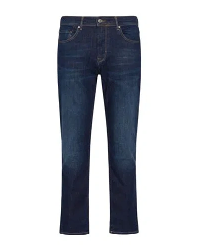 Baldessarini Man Jeans Blue Size 36w-32l Cotton, Polyester, Lyocell, Elastane