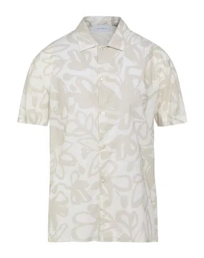 Baldessarini Man Shirt Beige Size 17 ½ Cotton In White