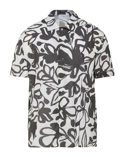 Baldessarini Man Shirt Charcoal Size 17 ½ Cotton In Gray